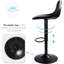 Birecree Leather Seat Adjustable Counter Height Modern Swivel Bar Stools with Backs Island Chairs for Home Kitchen-1123459940