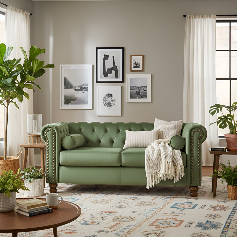 Jumal 58'' Velvet Loveseat