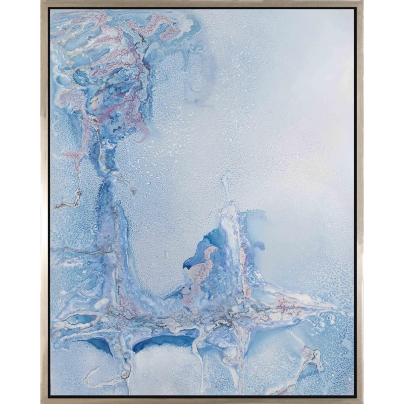 «Rising to the occasion», peinture sur toile à cadre flottant