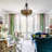 20 Inch 5 Light Dimmable Tiffany Chandelier,retro Pndant Lighting Fixture