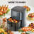 12-in-1 6.34 Quart Compact Air Fryer with Air Fry, Roast, Reheat, and Dehydrate Functions-106562569