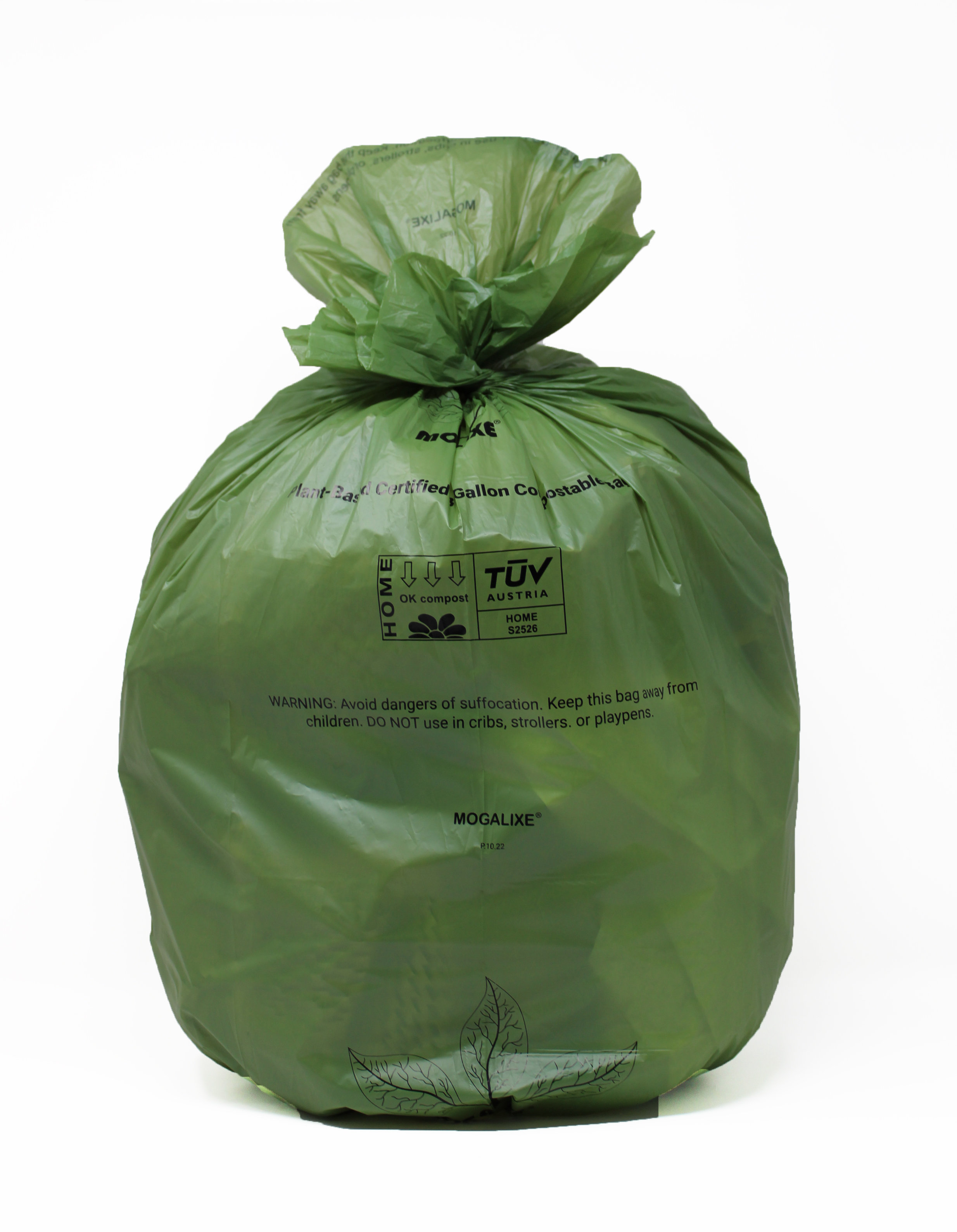Mogalixe Compostable 8-Gal. Trash Bags