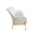 Palma Sofa Vinyl - Natural/Linen Wicker