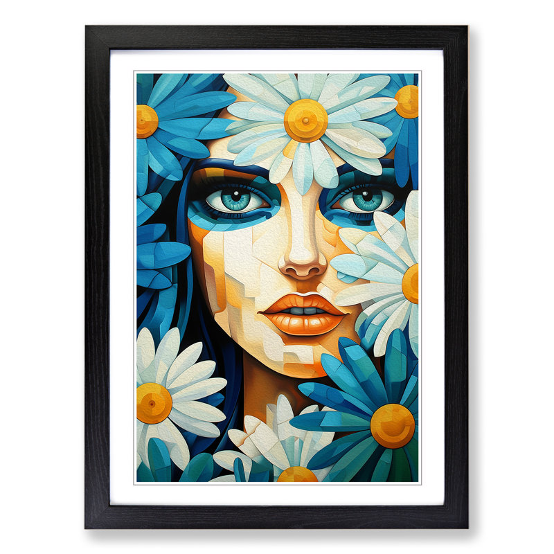 Single Picture Frame Print on Wood, Black Framed, 64cm H x 46cm W