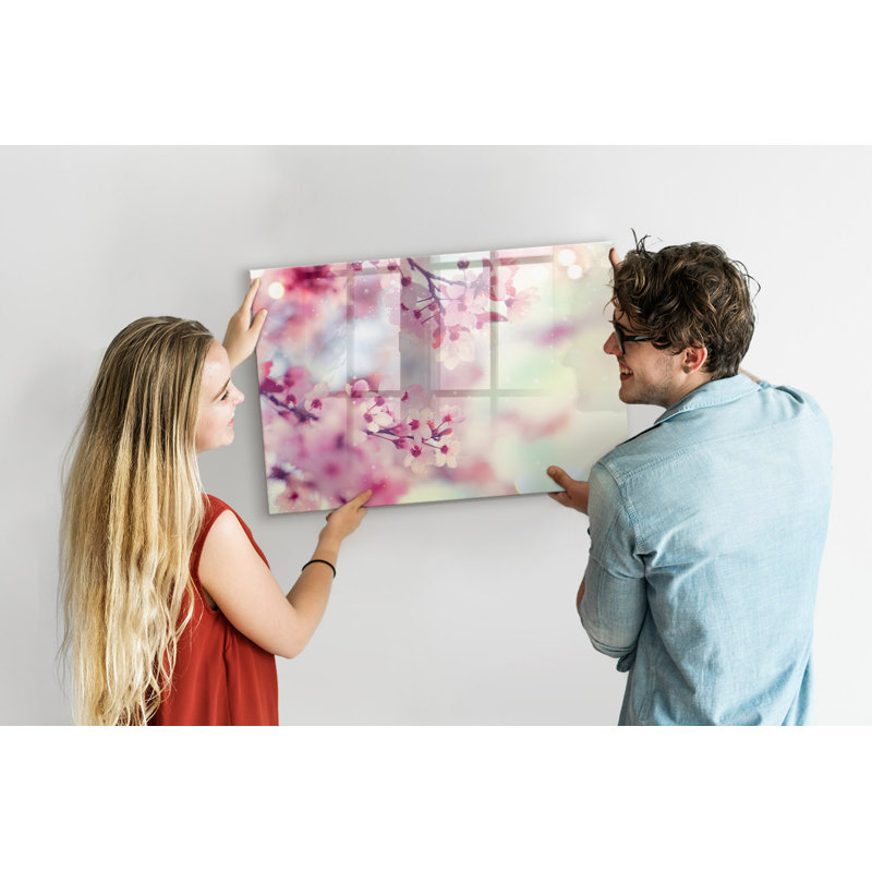 Magnetic Glass Dry Erase Board, 60cm H x 90cm W x 2cm D