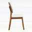 Chaise d'appoint en bois avec dossier blanc évidé pour une assise confortable-1524905136
