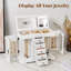 Jewelry Box, Wooden Jewelry Organizer Box With Mirror-459704530
