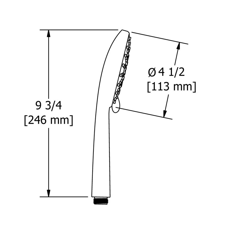 4-Function 5" Handshower, Black