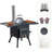 Raynna Rectangle Steel Wood Burning Smokeless Chimnea-808535604