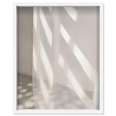 Oliver Gal Curtains of Time I Abstract - Luxury Shadowbox Framed Wall Art