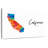 Aliaz Golden State California Map-108115608