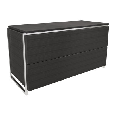 Euclid Solid Wood 93 cm W Chest of 2 Drawers