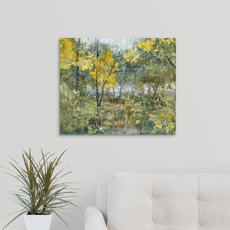 « changing leaves », peinture sur toile, Toile tendue, H 20 po x l 24 po x p 1,25 po