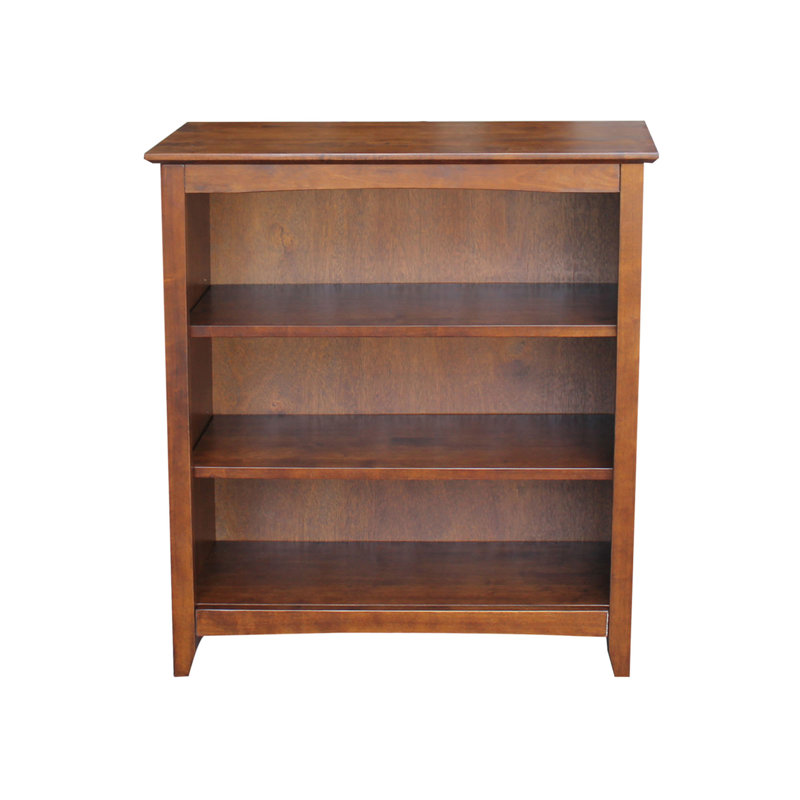 Aspatria Bookcase, (3 Shelves) 36" H x 32" W x 12" D, Espresso