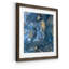« Or indigo II », peinture sur papier encadrée-11411178-11411179