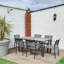 Steel Patio Dining Set Table,