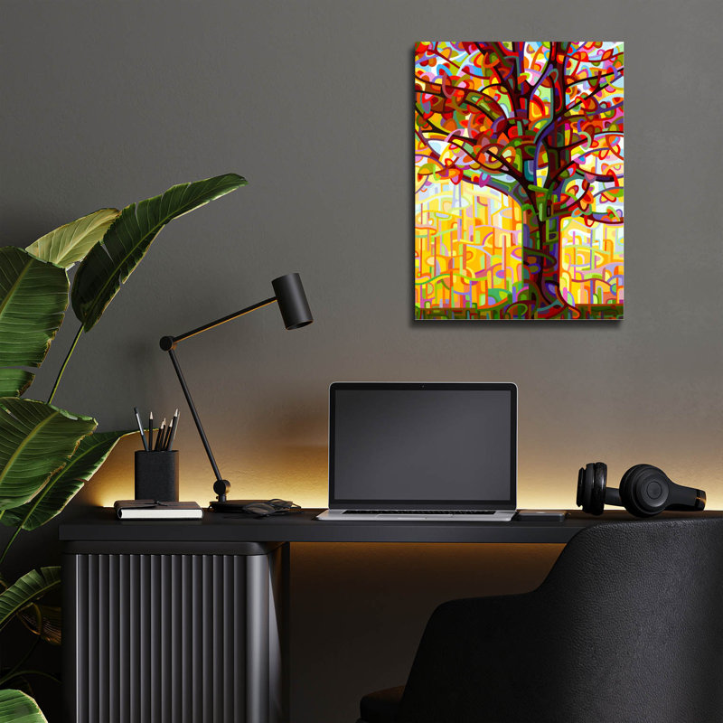 Red Barrel Studio® «Emperor» par Mandy Budan, art mural en verre acrylique, ACR-29654, H 16 po x l 12 po x P 0,13 po