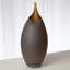Frosted Vase w/Amber Casing-71272870-71272871