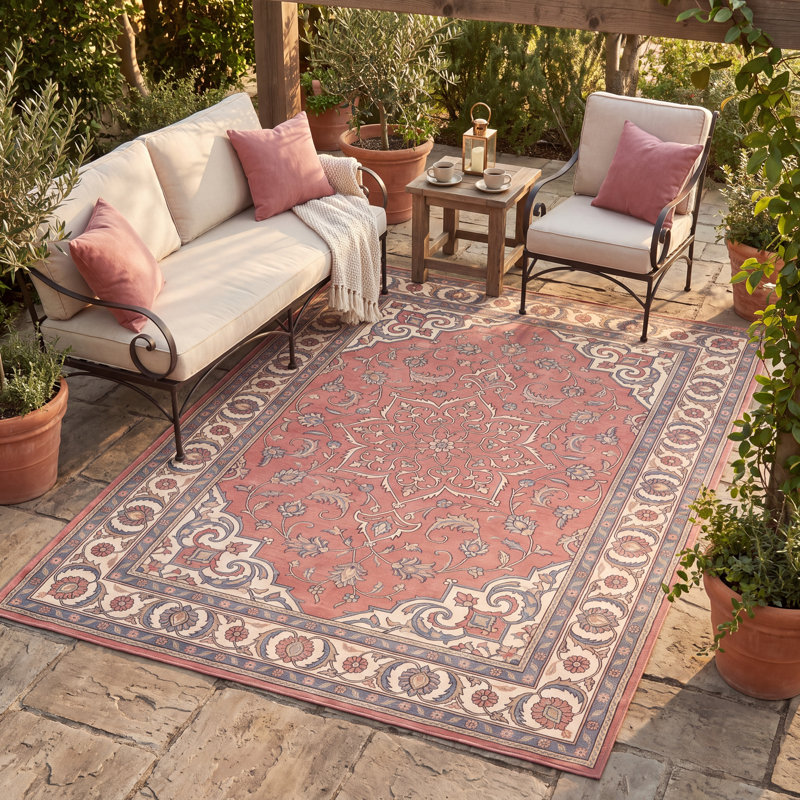 Médaillon traditionnel Rub Rubit, Rectangle 9'10" x 14'1"