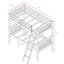 Lit superposé simple sur simple standard Swen-23509706