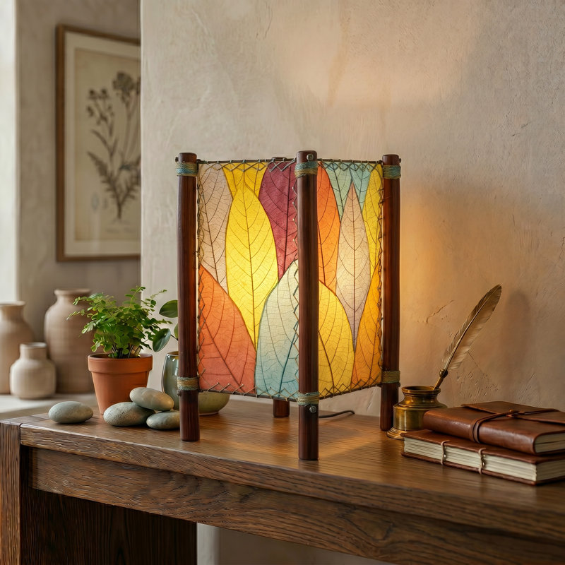 Conrado Metal Novelty Lamp, Sea Blue/Orange