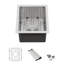 Évier de cuisine / bar contemporain en acier inoxydable compact