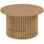 Table d'appoint Rustic Living - ronde avec tiroir de rangement et console à lattes verticales stables