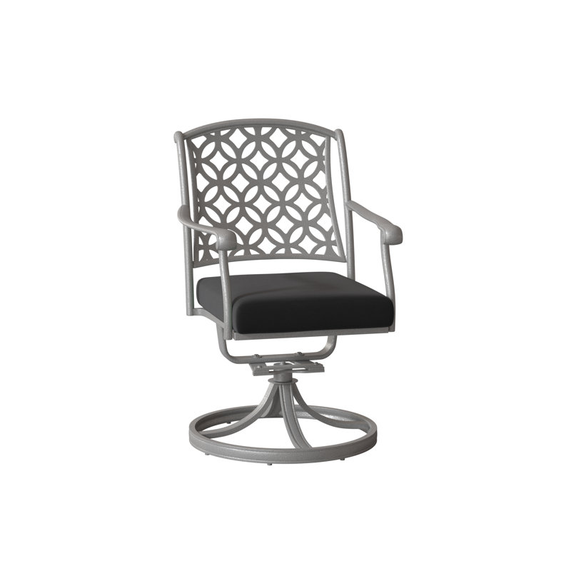Casa Outdoor Dining Armchair, Pewter, Spectrum Denim Sunbrella® Plainweave