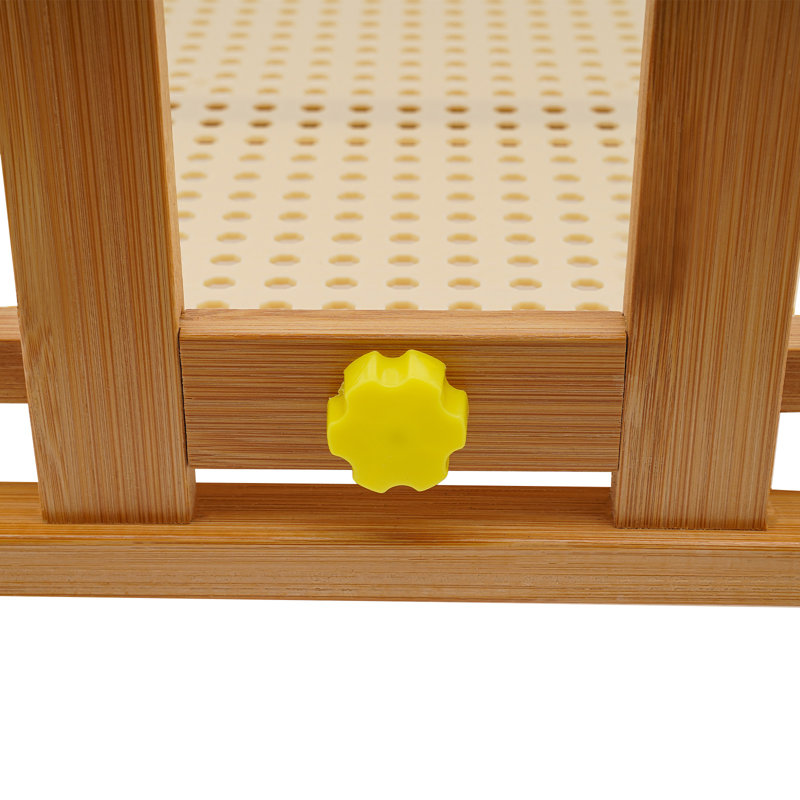 Support de rangement pliable à 2 niveaux, Couleur du bois