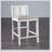 Transitional Style 5pc Dining Set with Rectangle Table and Diamond Pattern Chairs in Dark Cherry Finish