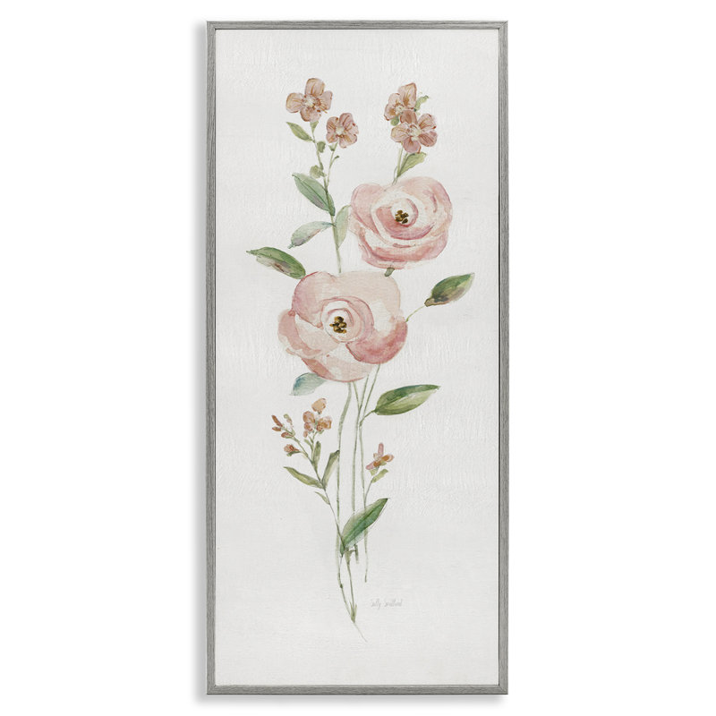 Doux brins de rose, estampe numérique encadrée par Sally Swatland, Estampe numérique Farmhouse, H 24 po x l 10 po