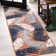 Kleon High-Low Tropical Palm Orange/Navy/Ivory Indoor/Outdoor Rug