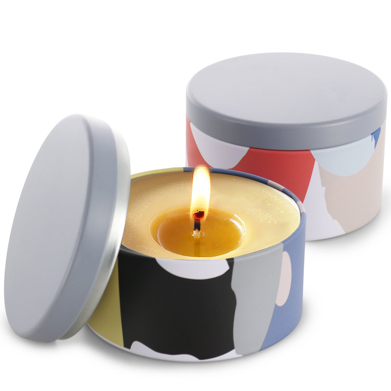 Ensemble de 24 photophores 24 pièces, H 2,36 po x l 2,95 po x P 2,95 po, Rose / blanc