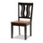 Luma 5-Pc Dining Set in Transitional Dark Brown Finished, 37.4'' H X 17.9'' W X 19.9'' D-702255192-702255195
