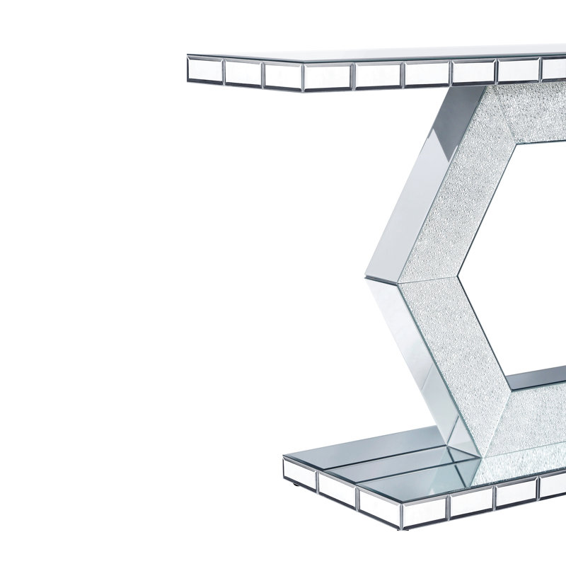 Miroir d'entrée hexagonal en cristal Sparkling