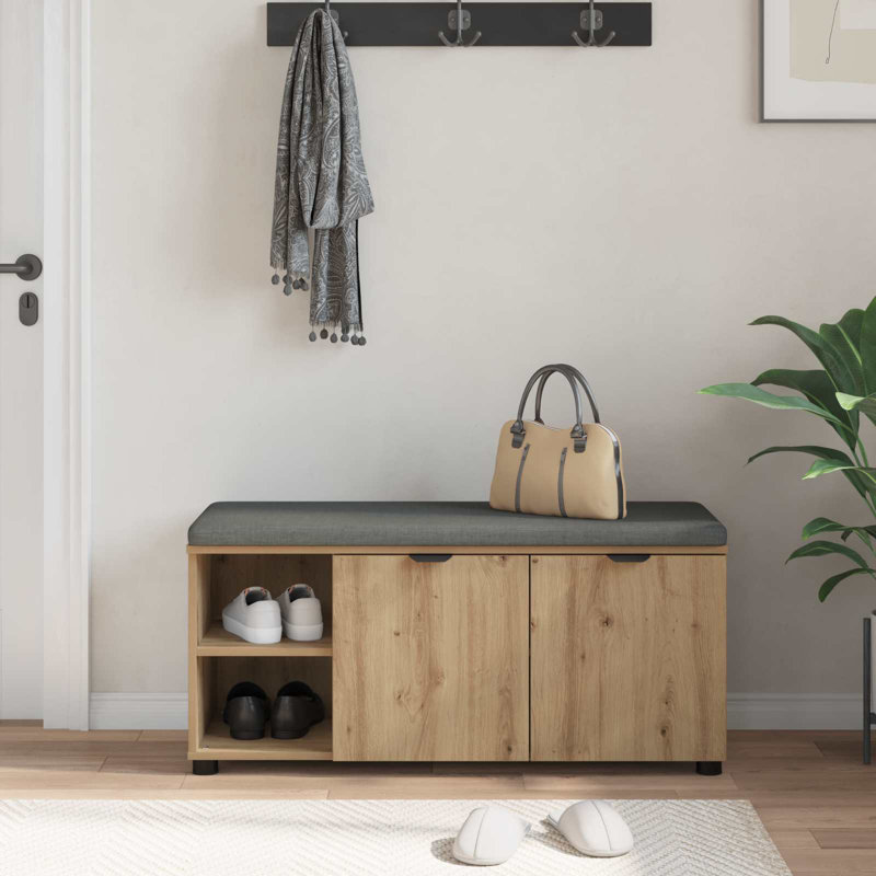 Storage Bench, Artisan Oak