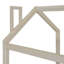 Lit simple en velours beige