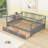 Full Size Daybed Wood Bed with Two Drawers-1187796112