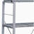 Gray and Silver 4-Layer Bookshelf
