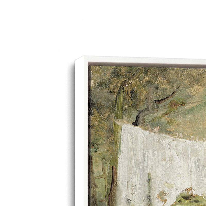 «Laundry Day I» par lettres et doublure imprimée à la machine, H 32 po x l 48 po x P 1,25 po, Blanc