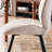 Chenille Fabric Upholstered Dining Chairs Metal Leg Side Chairs with Full Back for Kitchen Dining Room-2062736379