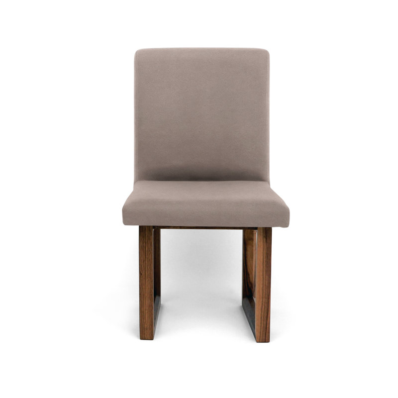 C2 W Upholstered Dining Chair, Vicuna Velvet