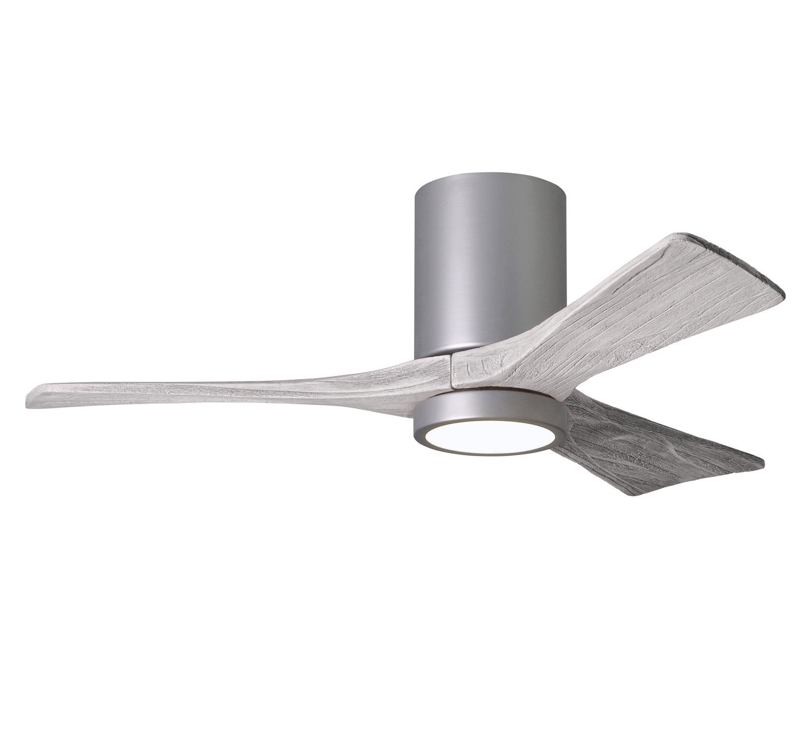 Olivier Ceiling Fan with LED Light Kit, Brushed Nickel, 42", Barn Wood Tone