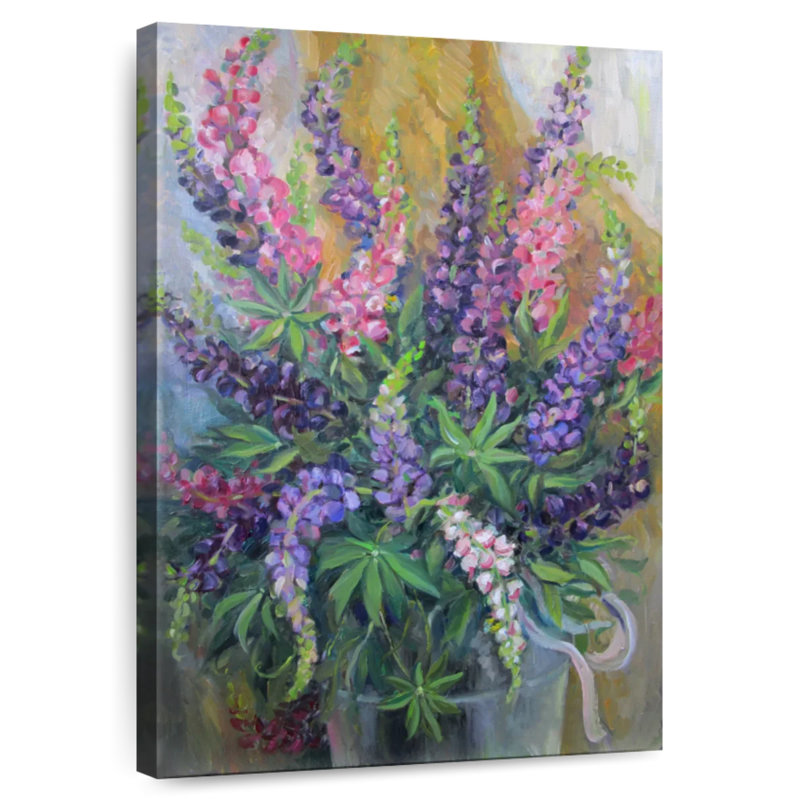 Bouquet Harnek pastel lupin, H 36 po x l 24 po