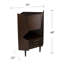 Armoire de bar d'angle