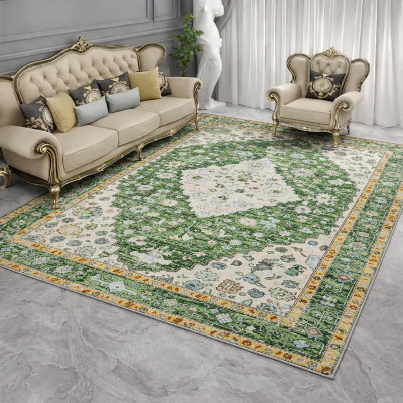 Markwart Green Rug , Rectangle 200 x 290 cm
