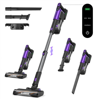 Cordless Vacuum Cleaner, 550w 45kpa Vacuum Cleaners For Home, Stick Vacuum With Led Screen, Max 60 Mins, Vacuum Cleaner With Charging Station, For Mul