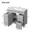 36"L x 18"W Free Standing Bathroom Vanity with Resin Top-92287099-92287102