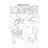 5Pc Counter Height Dining Table Set