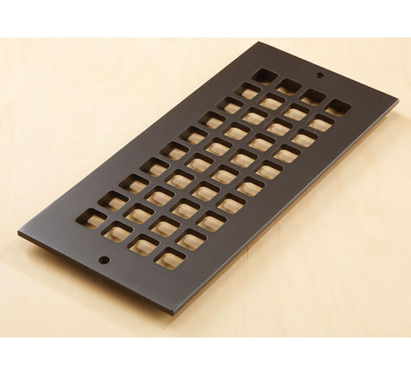Oil Rubbed Bronze 10" x 4" Aluminum Floor and Wall Grille